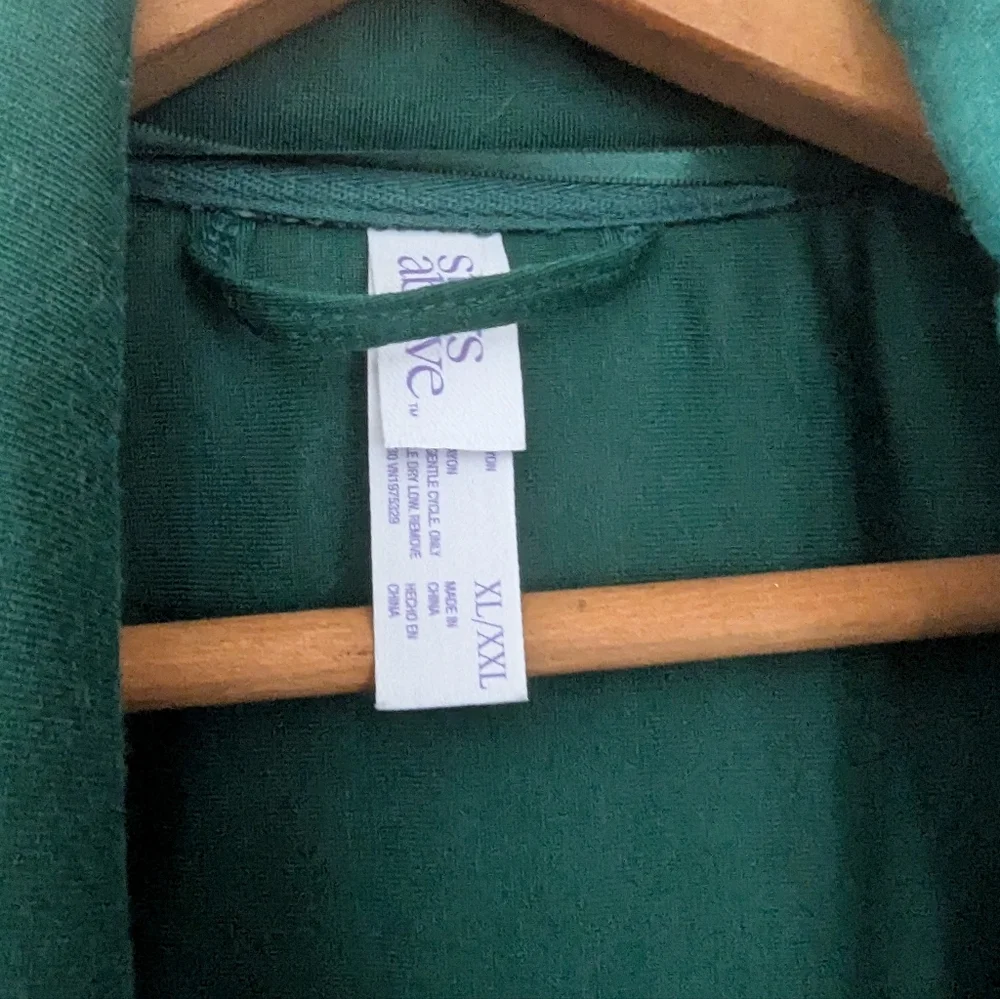stars above quilted green robe nwt xl/xxl - Picture 3 of 9